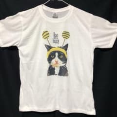 蜂カチューシャ猫Tシャツ Mサイズ メンズ レディース  白 ホワイト  新品のサムネイル