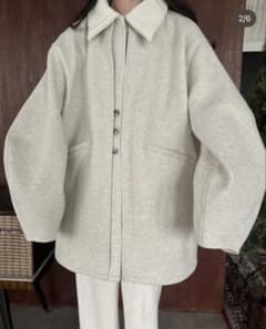 ジャケット・アウター lawgy/2way neck front double point coat lawgy/2way neck front double point coat - メルカリ