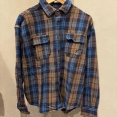 X-LARGE ネルシャツ チェック ブラウン ブルーのサムネイル