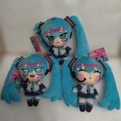 【新品】 全3種セット 初音ミク 寺田てら ぬいぐるみマスコット GEO 限定