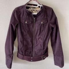 DIESEL ディーゼル　コットン素材ライダースジャケット　レディース　Sのサムネイル