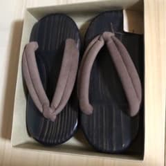浴衣 下駄 草履　メンズ　高級品　木材のサムネイル