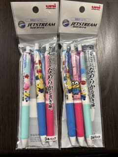 数量限定uni JETSTREAM ボールペン 3本パック ミニオン 2セットのサムネイル