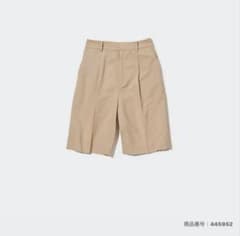 UNIQLO リネンブレンドバミューダパンツ 32 BEIGEのサムネイル