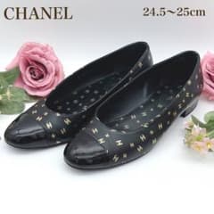 ✨美品✨シャネル バレリーナ 24.5cm フラットシューズ パンプス 