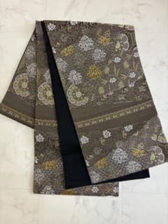 袋帯 六通 華文 草花 金糸 銀糸 鱗 - メルカリ