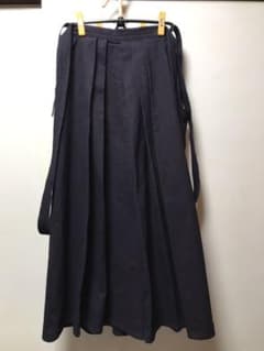 値下げしました!   剣道 袴 正藍染 11.000番 25号 内ヒダ縫製加工済のサムネイル