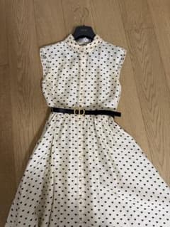 Christian Dior ハート柄 ノースリーブ ひざ丈ワンピース Christian Dior ハート柄 ノースリーブ ひざ丈ワンピース - メルカリ