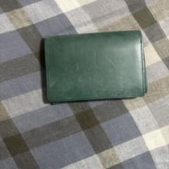 Fabrizio 二つ折り財布 グリーン レザーのサムネイル