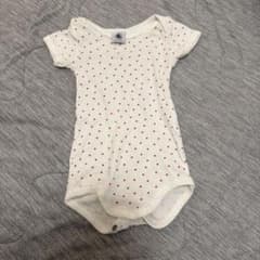 PETIT BATEAU ベビー ロンパース ハート柄 6m/67cm