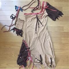 ハロウィンコスプレ☆インディアン4点セットのサムネイル