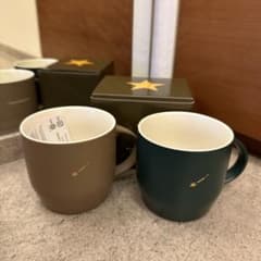 スターバックス スタバ　リワード マグカップ 2個セット　グリーン&ブラウンのサムネイル