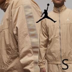 新品◇ JORDAN サイドロゴ ジャケット 今期新作 ベージュ S - メルカリ