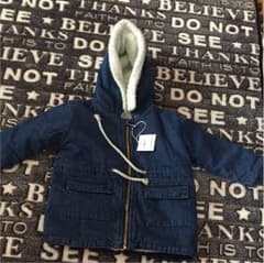 デニム ジャンパー キッズ モコモコ 韓国子供服のサムネイル