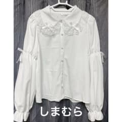 しまむら 眞白ありす ロリィタ ブラウス オフホワイト リボン付きのサムネイル