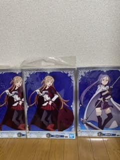 一番くじ　ソードアートオンライン　劇場版　イラストボード　三点まとめ売りのサムネイル