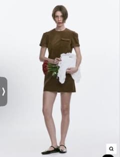BIBIY. MAISIE DRESS ミニワンピース ブラウン BIBIY. MAISIE DRESS ミニワンピース ブラウン - メルカリ