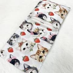 위생 케이스 고양이 차 호랑이 사바트라 흰색 고양이 벌새 꽃 딸기 S8618