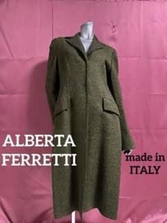 ALBERTA FERRETTI◇イタリア製レディースロングコート ヴィンテージ 