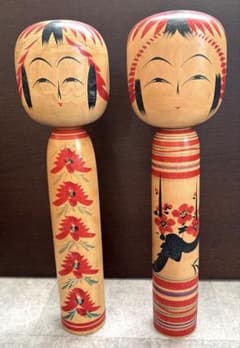 伝統こけし セット45cm 木工芸品 特大 レトロ 民芸品 日本土産 置物
