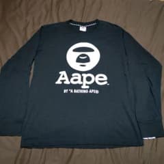 AAPE BY A BATHING APE 長袖カットソー ブラック M - メルカリ