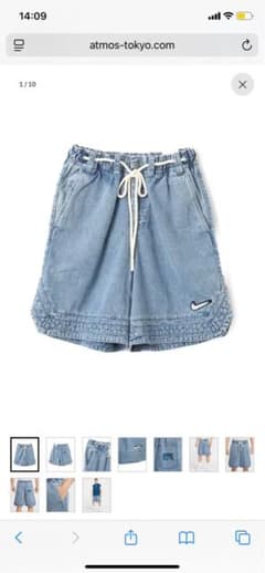 NIKE AS M NK DENIM SHORT NAOS BLUE GREYのサムネイル