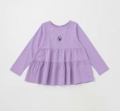 アナスイミニ　ネックレス刺しゅう長袖ティアードTシャツ　120cmのサムネイル
