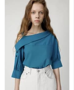 MOUSSY STRIPED ONE SHOULDER シャツのサムネイル