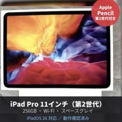 iPadPro11インチ第2世代 256GBWi-FiとApple Pencil - メルカリ