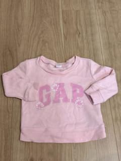 Baby GAP 裏起毛トレーナー ピンク 花柄 12-18M