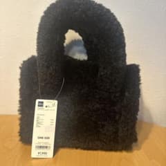GU ボアミニショルダーバッグ ブラックのサムネイル