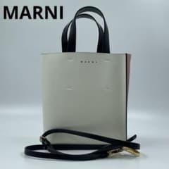 未使用✨ MARNI ミュゼオ　バッグ　バイカラー　白　ピンク 未使用✨ MARNI ミュゼオ バッグ バイカラー 白 ピンク - メルカリ