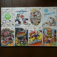 全8本　Wiiソフトまとめ売りのサムネイル