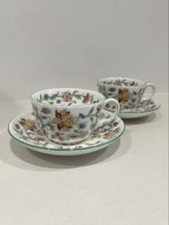 MINTON ミントン 花柄カップとソーサーセット - メルカリ