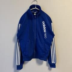 adidas neo トラックジャケット ブルー　ジャージのサムネイル