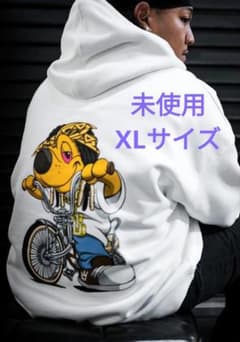 未使用】NASTYDOG／bike dog Hoodie白 - メルカリ
