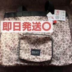 ハローキティ HELLO KITTY 日焼けキティヒョウ柄 トートバッグのサムネイル