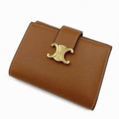 美品】セリーヌ CELINE ファインストラップウォレットニノ タン - メルカリ