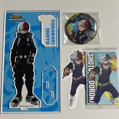 僕のヒーローアカデミア 轟焦凍 アクスタ 缶バッジ ステッカーのサムネイル