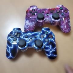 あPS3 ワイヤレスコントローラー 2個セット カスタム柄のサムネイル