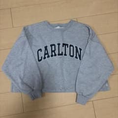 CARLTON ロゴ クルーネック スウェット グレーのサムネイル
