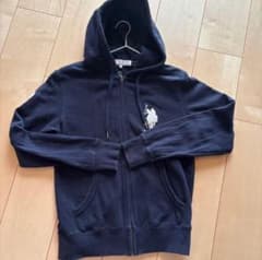U.S. POLO ASSN. ビッグポニー ジップパーカー ネイビー Sサイズのサムネイル