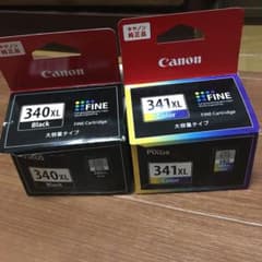 Canon BC-341XL、340xL開封のみ 8月購入未使用 純正のサムネイル