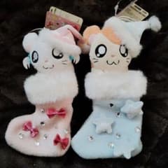 希少 非売品 とっとこハム太郎 くつしたでちゅわ！ぬいぐるみ リボン