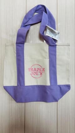 Trader Joe's キャンバストートバッグ パープルのサムネイル