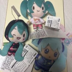 初音ミク ぬいぐるみ マスコット 3点セットのサムネイル