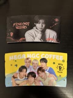 NCT WISH MEGA COFFEE カップスリーブ 2種セット リク 集合のサムネイル