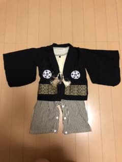 袴ロンパース 男の子 80 紋付き風カバーオールのサムネイル