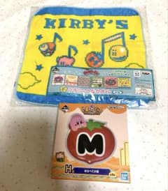 이치 반 복권 별의 커비 하라 페코 작은 접시 클래식 한 수건 세트