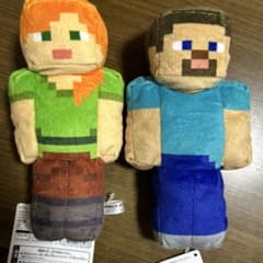 マインクラフトぬいぐるみ スティーブ、アレックスセットのサムネイル
